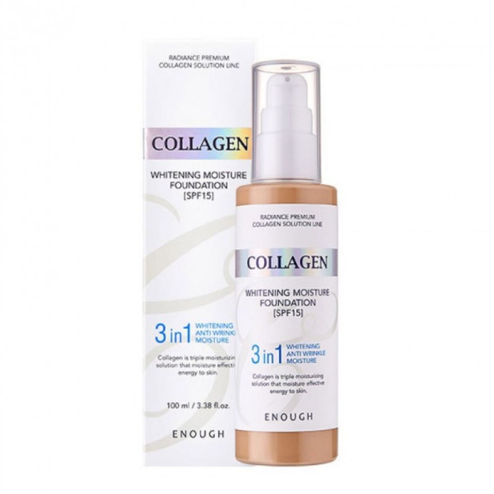 ENOUGH №W13 Collagen Whitening Foundaion Тональная основа с отбеливающим эффектом с коллагеном