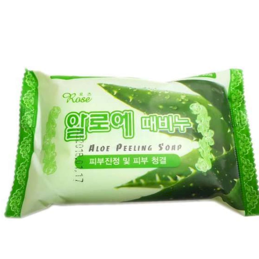 Rose Aloe peeling soap, Мыло-пилинг с экстрактом алоэ, 150 гр
