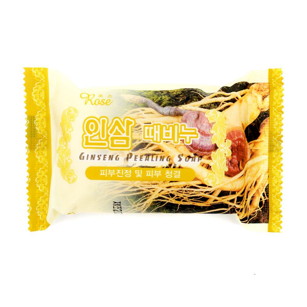 Rose Ginseng peeling soap, Мыло-пилинг с женьшенем, 150 гр