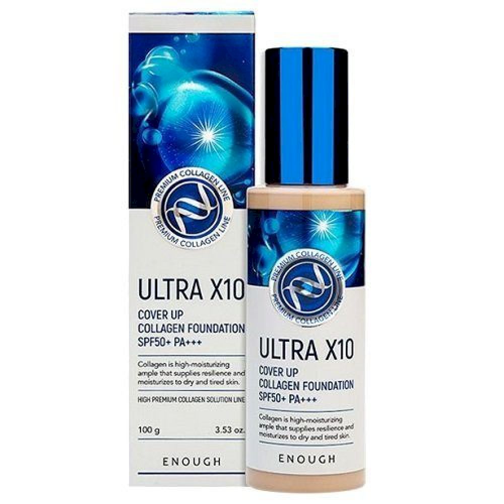 Enough Ulta x10 cover up collagen foundation №13 Тональный крем с коллагеном 100 гр