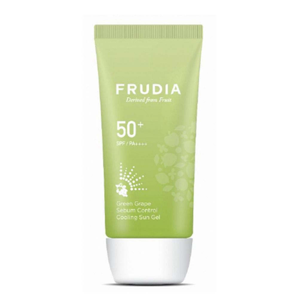 FRUDIA Солнцезащитный гель с зеленым виноградом Себум контроль SPF50+/PA ++++ (50г) / Frudia Green Grape Sebum Control Cooling Sun Gel SPF50+/PA++++