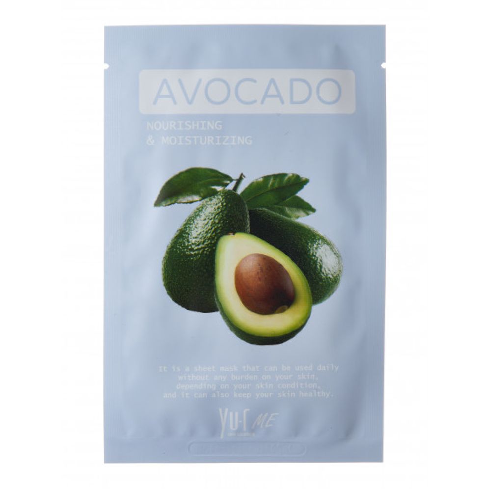 YU.R ME Avocado Sheet Mask Маска для лица с экстрактом авокадо