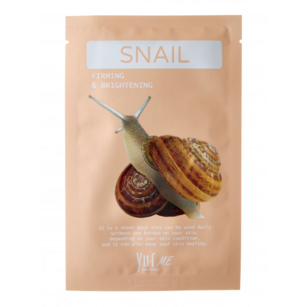 YU.R ME Snail Sheet Mask Маска для лица с фильтратом улиточного секрета