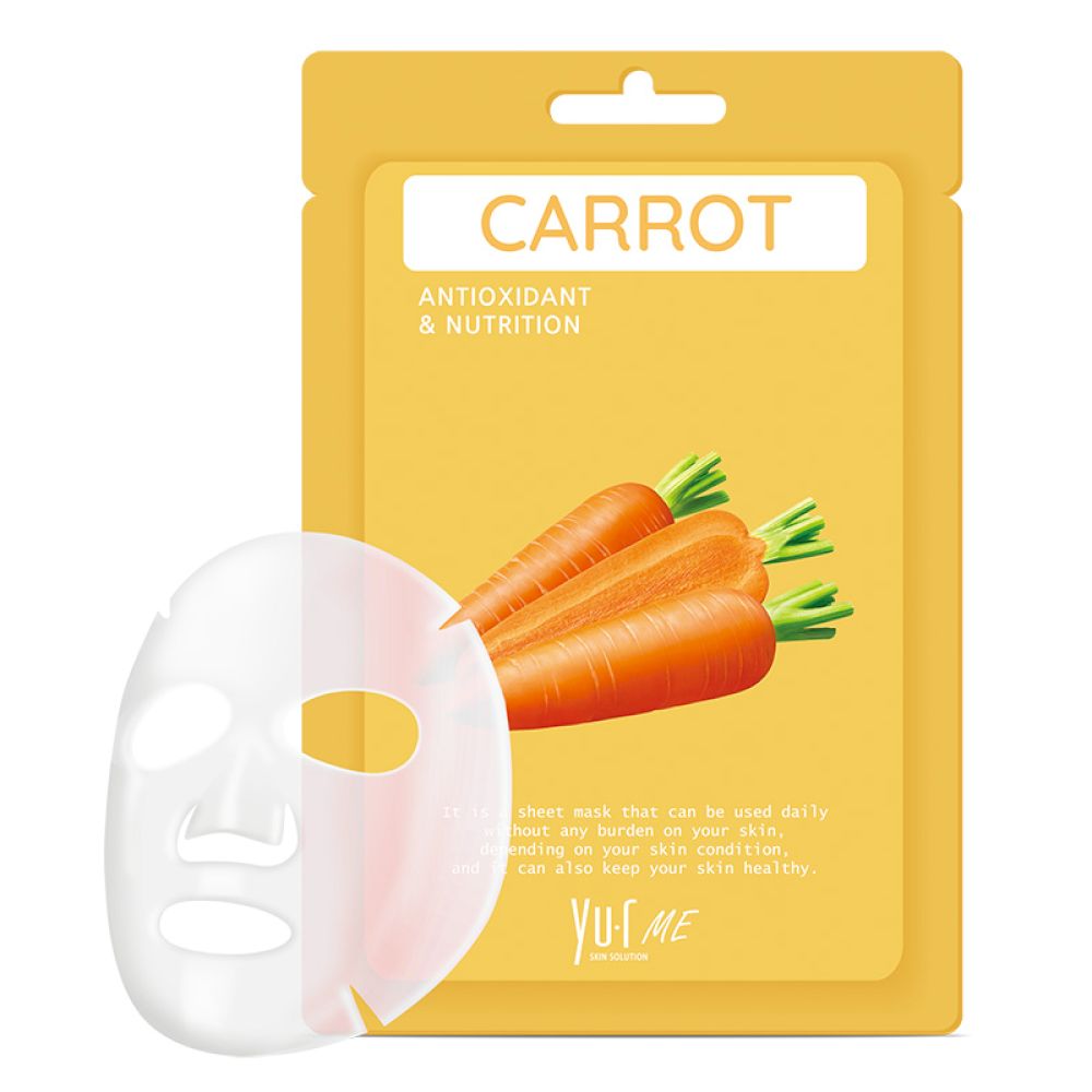 Маска для лица с экстрактом моркови YU.R ME Carrot Sheet Mask