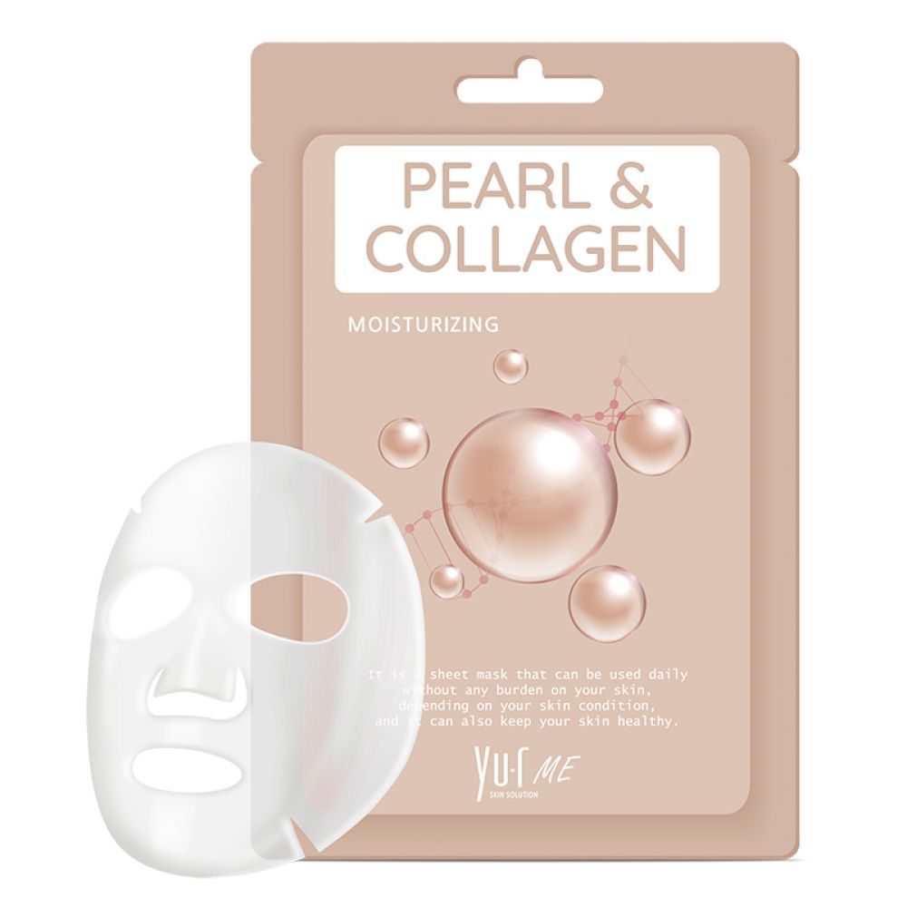 Маска для лица экстрактом жемчуга и коллагеном YU.R ME Pearl & Collagen Sheet Mask