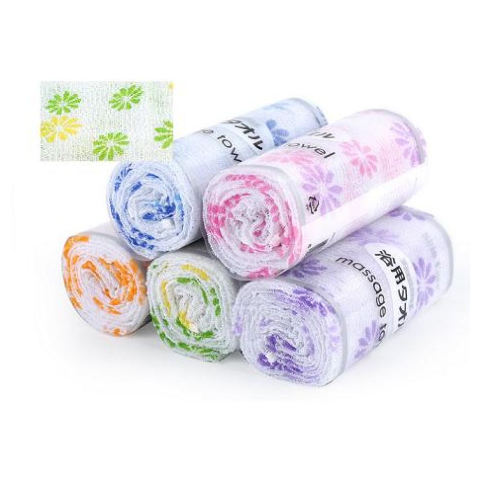 Shower Towel Happy clean day Мочалка-полотенце для душа Цветочек 1 шт