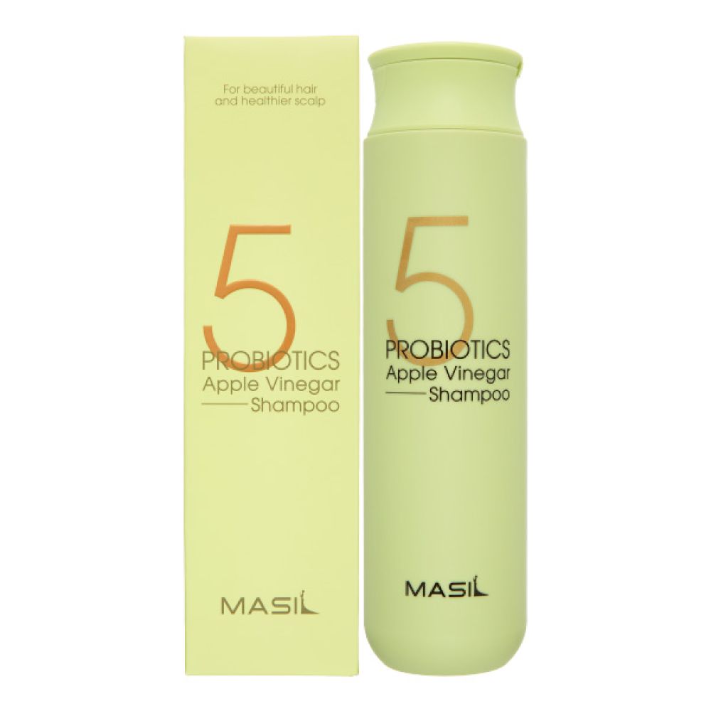 MASIL 5 PROBIOTICS APPLE VINEGAR SHAMPOO Шампунь против перхоти с яблочным уксусом и пробиотиками 300мл