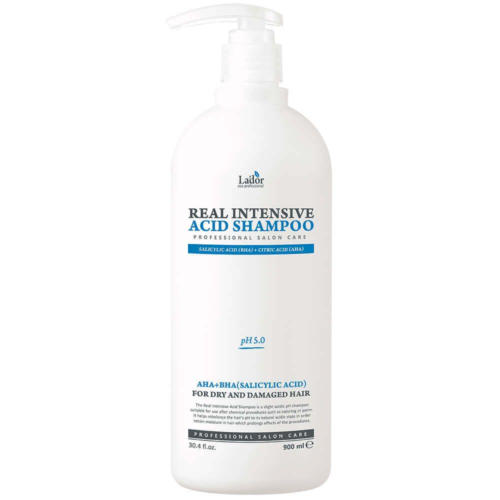 La`dor REAL INTENSIVE ACID SHAMPOO Интенсивный кислотный шампунь для сухих и повреждённых волос 900мл