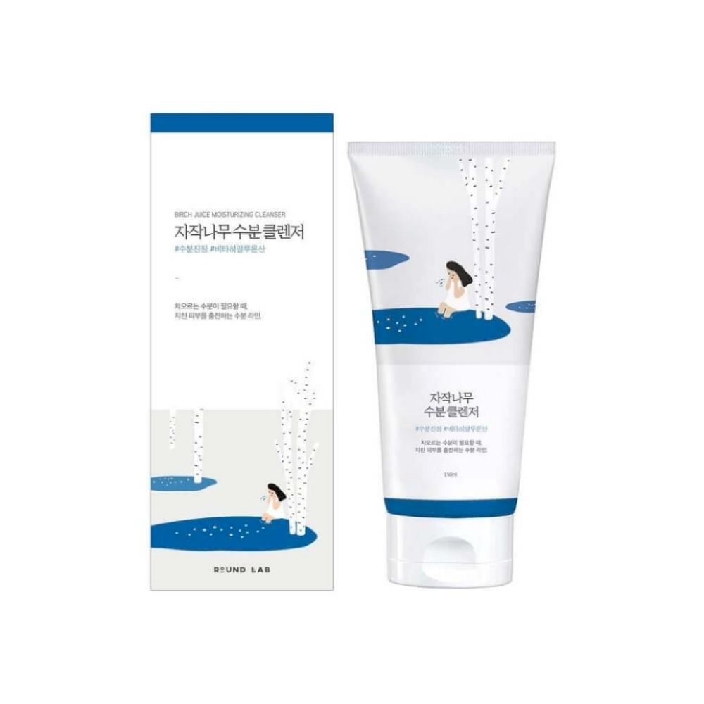 Round Lab Гель-пенка для умывания увлажняющая - Birch juice moisturizing cleanser, 150мл