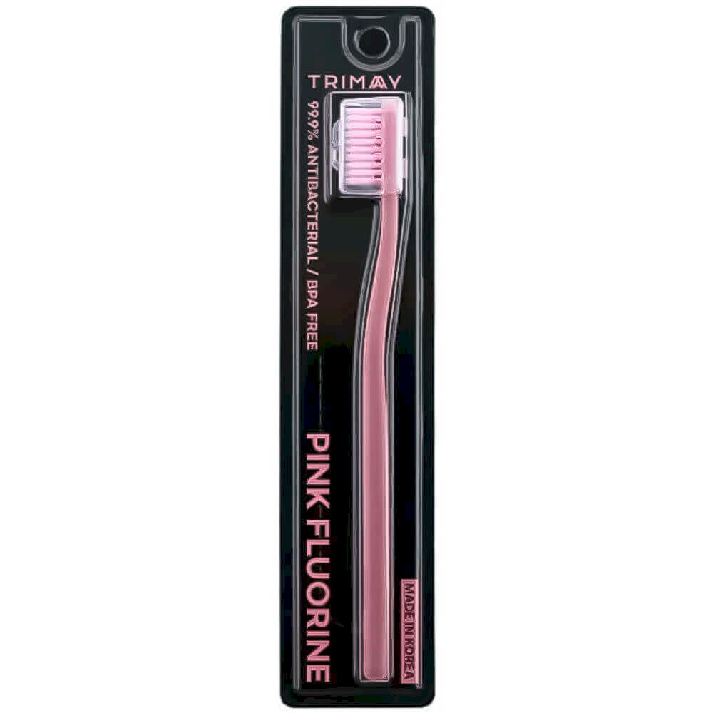 Trimay Pink Fluorine Toothbrush/ Зубная щетка с антибактериальным покрытием