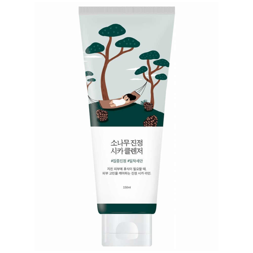ROUND LAB Pine Calming Cica Cleanser 150ml,Пенка с экстрактом сосны и центеллы для проблемной кожи 150 мл