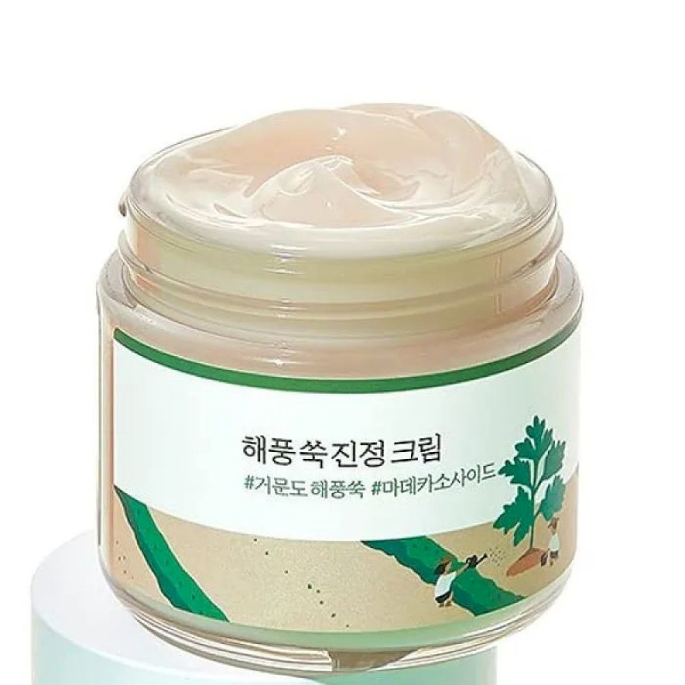 ROUND LAB Mugwort Calming Cream 80ml,Успокаивающий крем для лица с полынью 80 мл