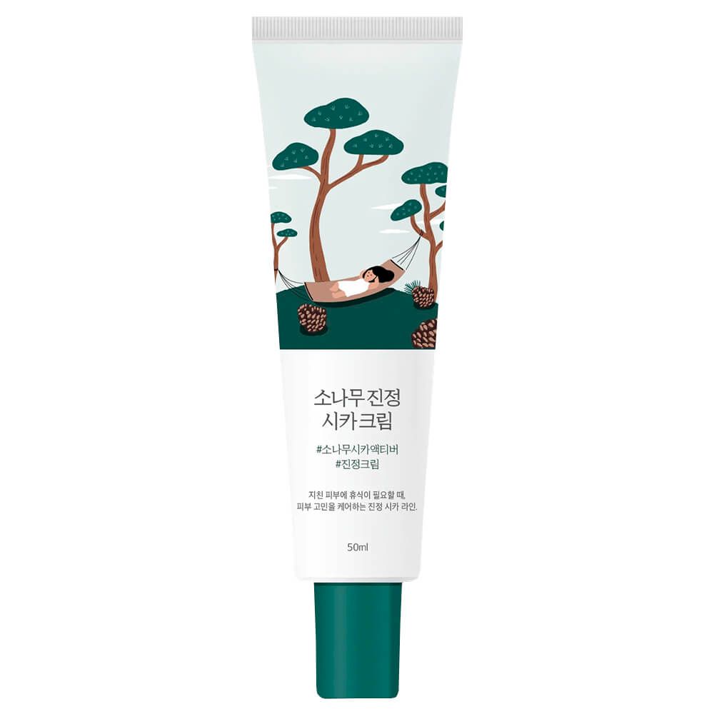 ROUND LAB Pine Calming Cica Cream 50ml,Крем с успокаивающим действием на основе комплекса центеллы и экстракта сосновых иголок 50 мл