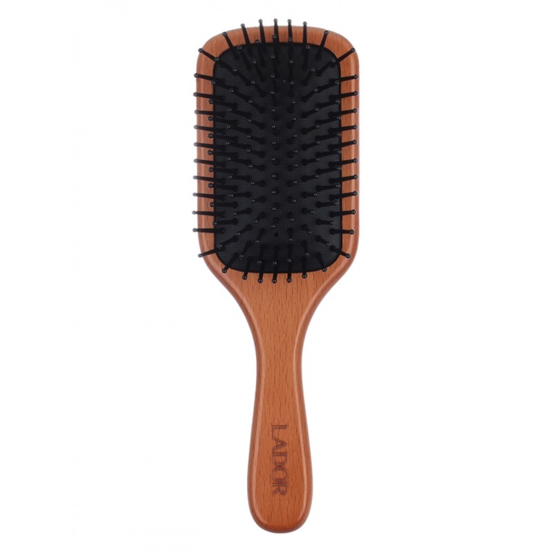 La'dor MIDDLE WOODEN PADDLE BRUSH Деревянная расческа для волос