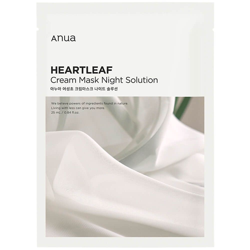 Барьерная тканевая крем-маска с хауттюйнией Anua Heartleaf Cream Mask Night Solution 25 ml