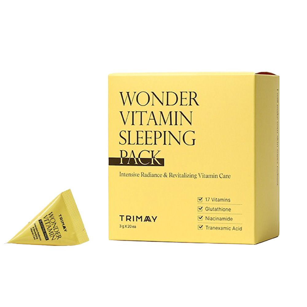 Trimay Wonder Vitamin Sleeping Pack (Желтая) 3g/Ночная маска для сияния кожи с комплексом витаминов и ниацинамида