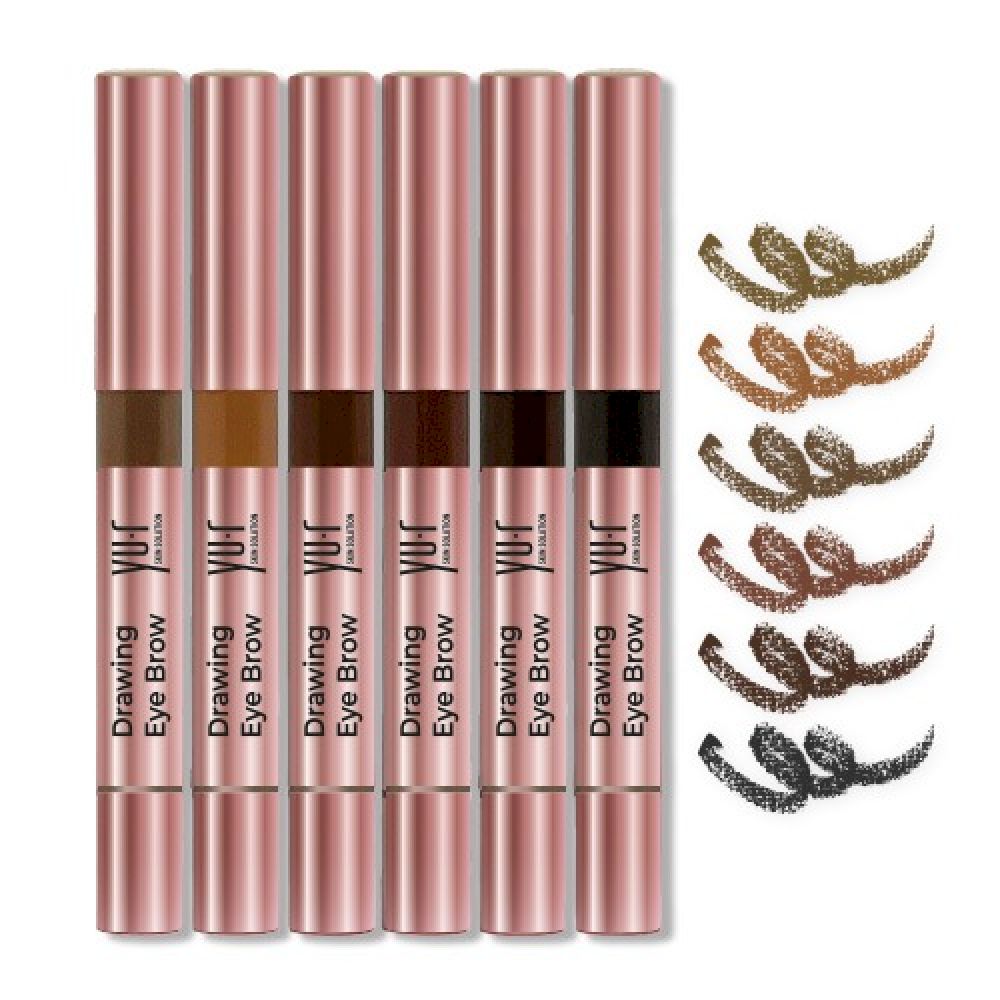 Комбинированный корректор для макияжа бровей YU-R DRAWING EYE BROW (SMOKY QUARTZ)