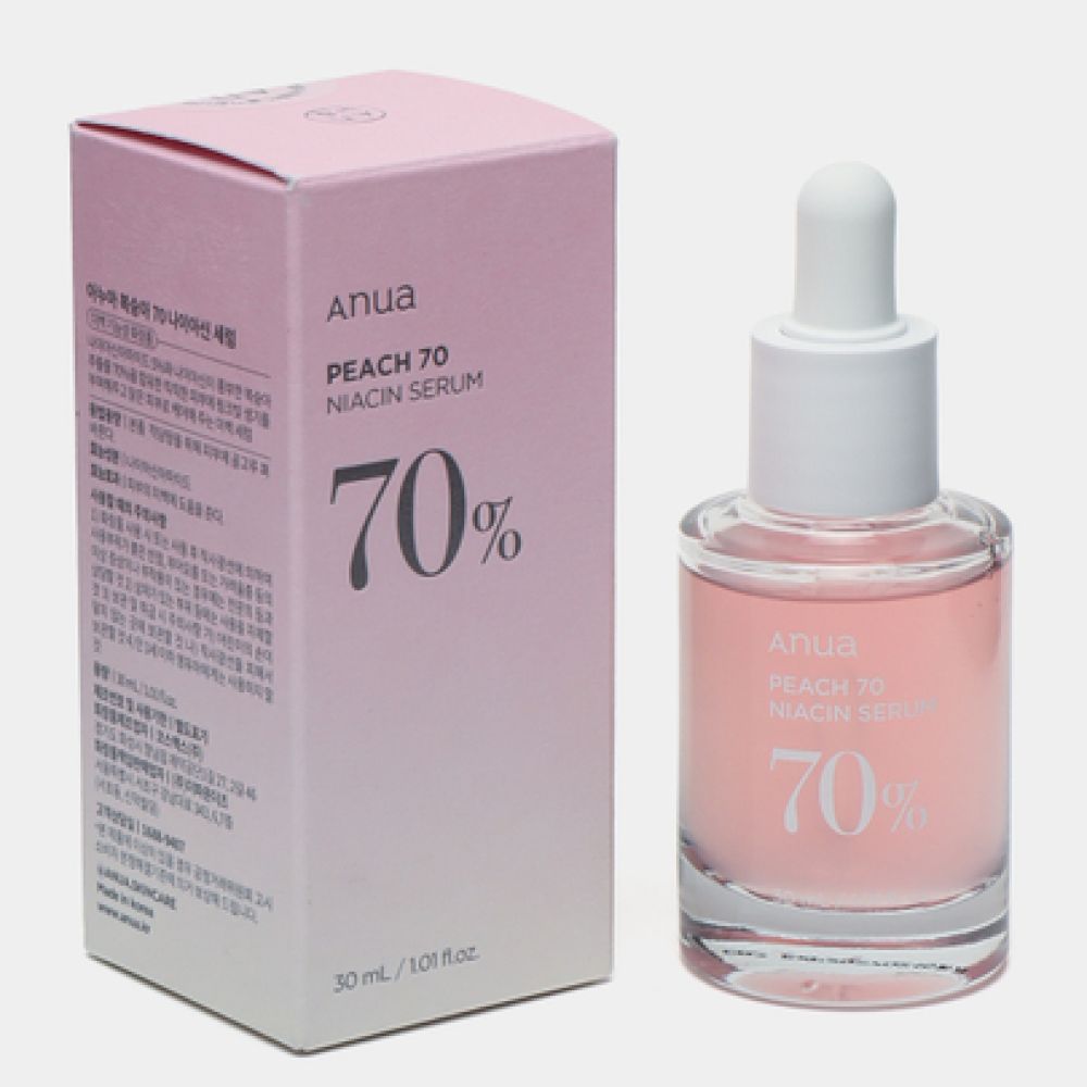 ANUA Peach 70% Niacin Serum 30 ml Сыворотка тонизирующая для лица с экстрактом персика и ниацинамидом