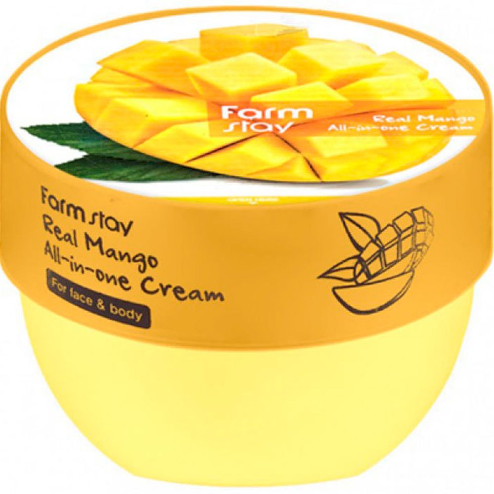 FarmStay, Real Mango All-in-one Cream - Многофункциональный крем с экстрактом манго