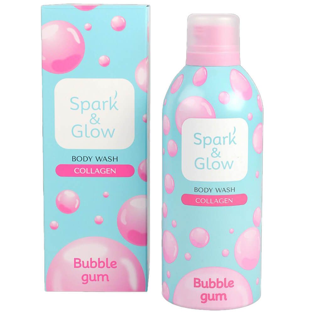 Spark&Glow Гель-пена для душа с ароматом "bubble gum" - Bubble gum body wash, 350мл