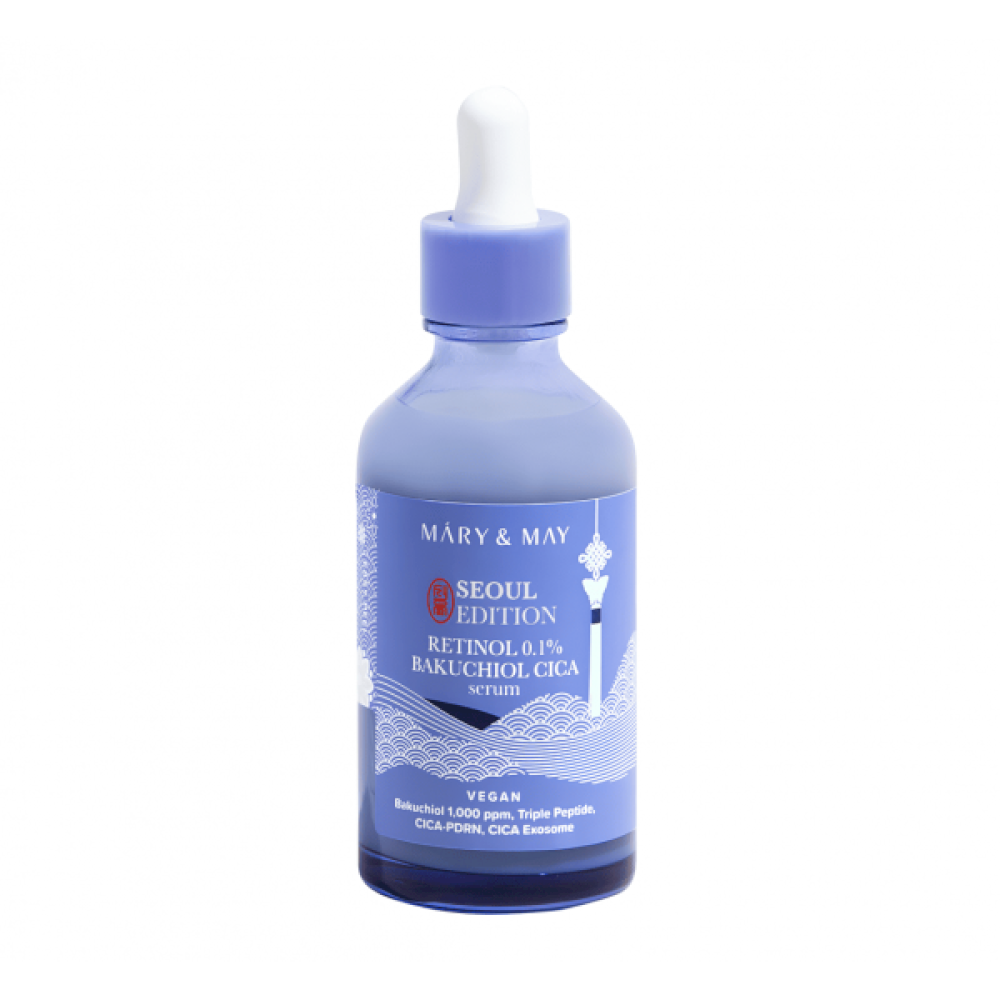 Сыворотка антивозрастная с ретинолом и бакучиолом | Mary&May Retinol 0.1% Bakuchiol CICA Serum 80 ml