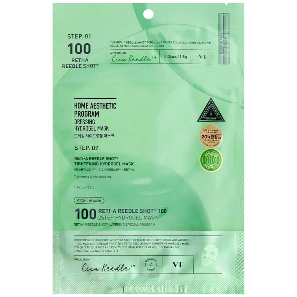 Маска гидрогелевая с микроиглами и ретинолом | VT Cosmetics Reti-A Reedle Shot100 2Step Hydrogel Mask