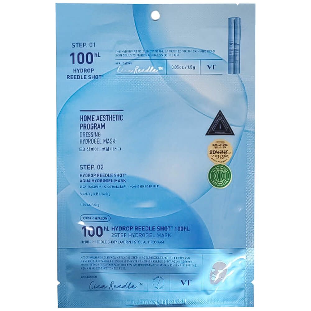 Маска увлажняющая гидрогелевая с микроиглами | VT Cosmetics Hydrop HL Reedle Shot100 2Step Hydrogel Mask