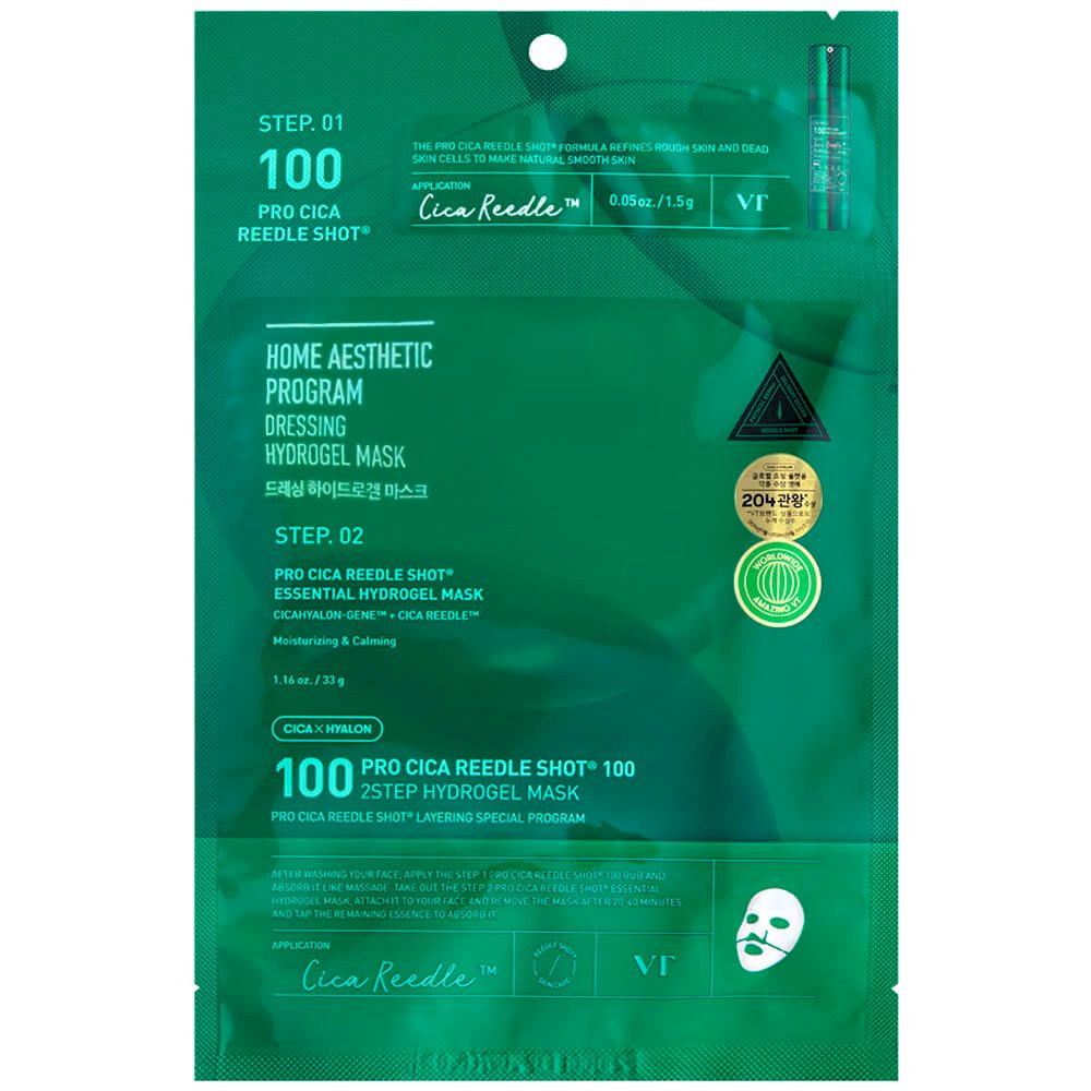 Маска успокаивающая гидрогелевая| VT Cosmetics Pro Cica Reedle Shot 100 2Step Hydrogel Mask