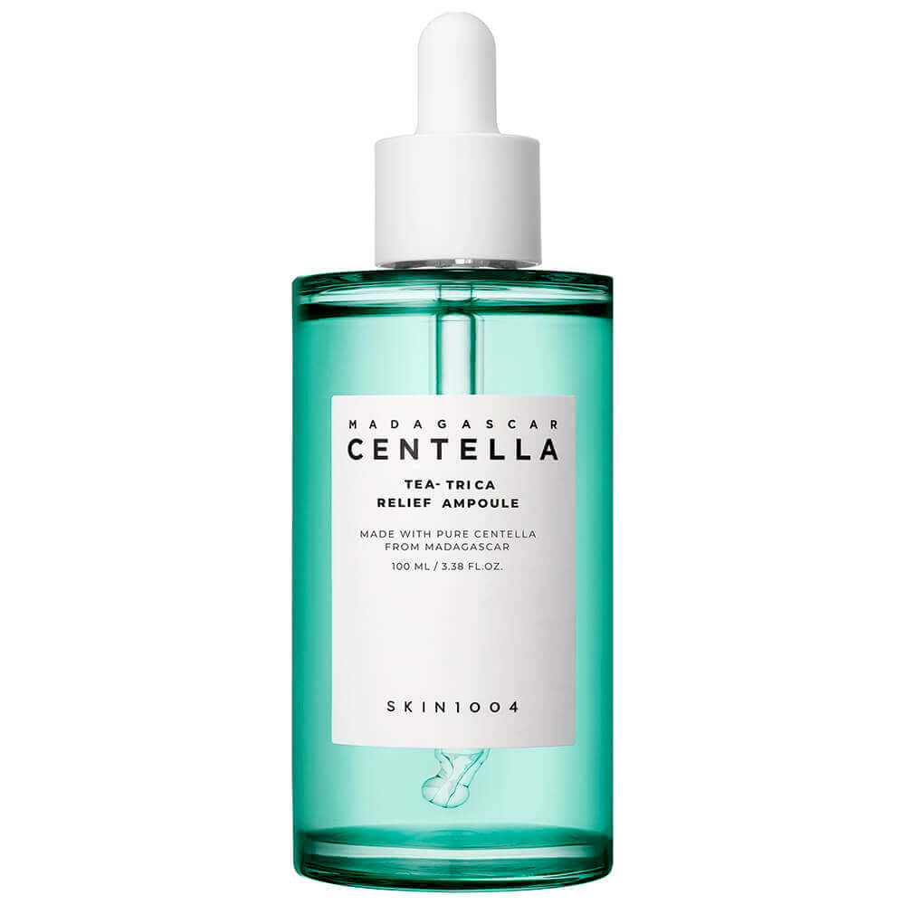 SKIN1004 Madagascar Centella Tea-Trica Relief Ampoule 100ml,Сыворотка с чайным деревом для жирной кожи склонной к акне.