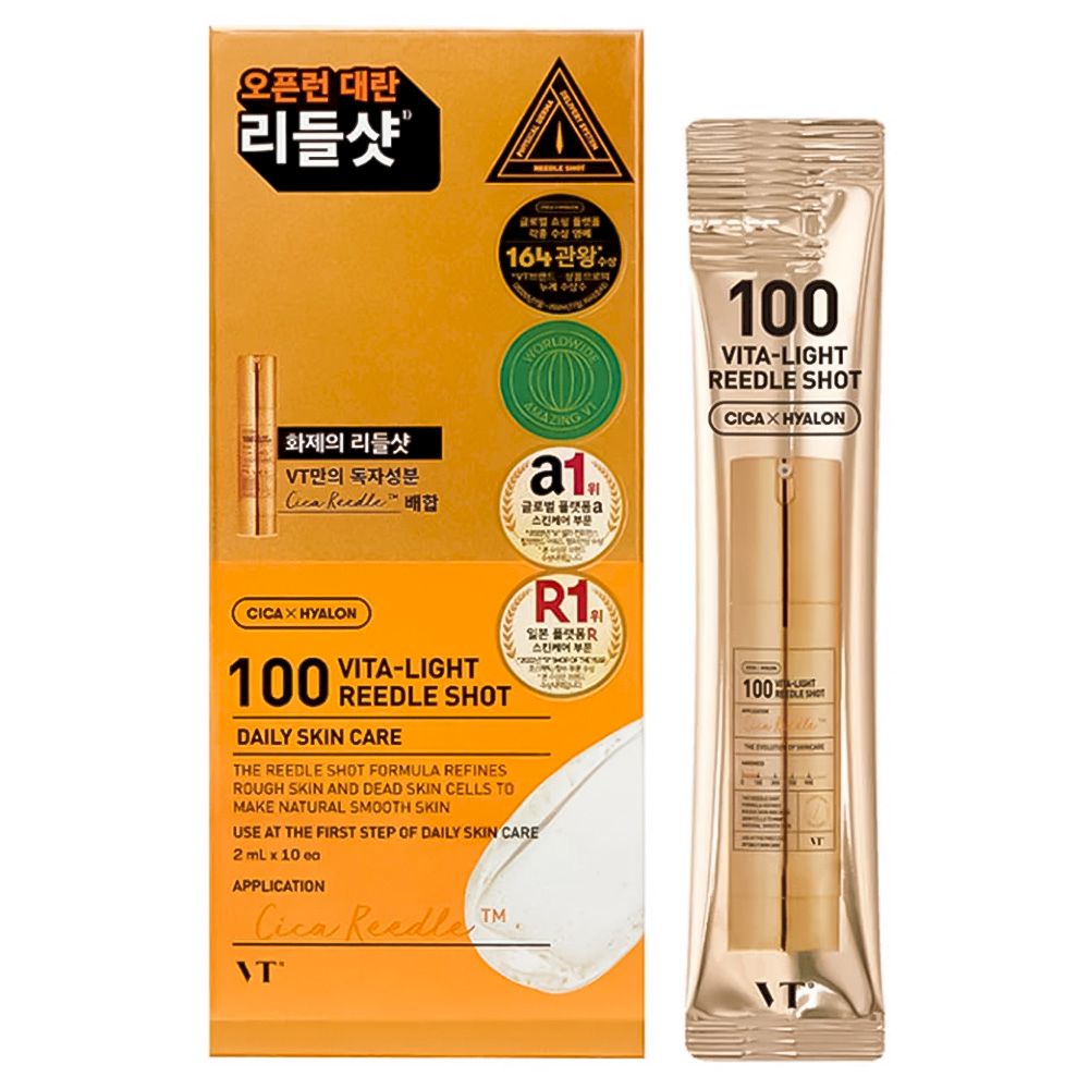 Бустер-сыворотка с микроиглами и витамином С | VT Cosmetics Vita-Light Reedle Shot100 2ml