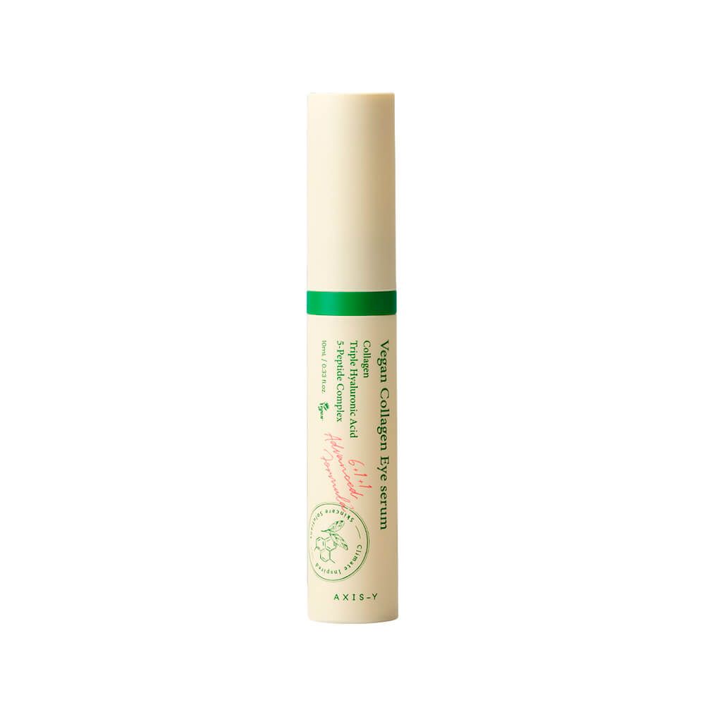 Axis-Y Пептидная сыворотка для век с массажным аппликатором vegan collagen eye serum