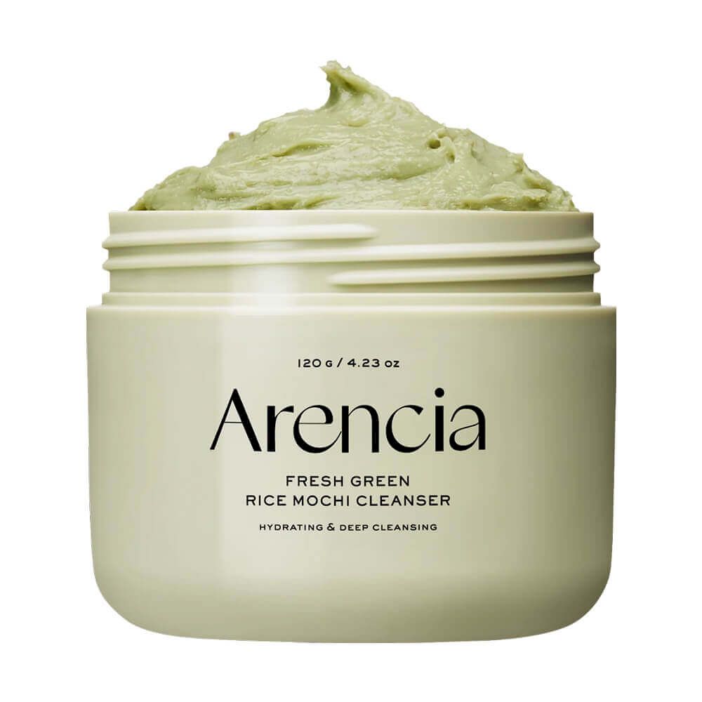Очищающее средство 3 в 1 с зелёным чаем и центеллой Arencia Fresh Green Rice Mochi Cleanser 120гр