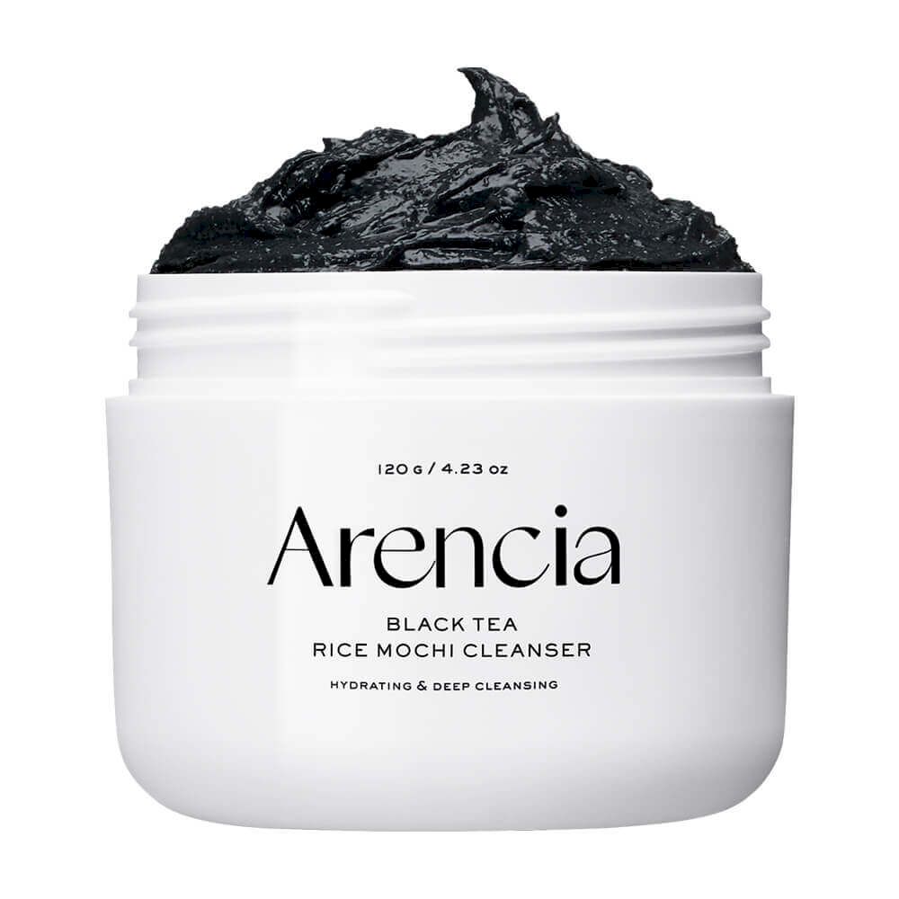 Очищающее средство 3в1 с чёрным чаем и юдзу Arencia Black Tea Rice Mochi Cleanser 120g