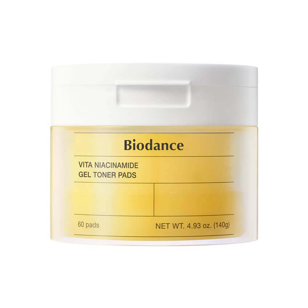 Тонер-пэды с витамином С и ниацинамидом для сияния кожи | Biodance Vita Niacinamide Gel Toner Pad (60ea)