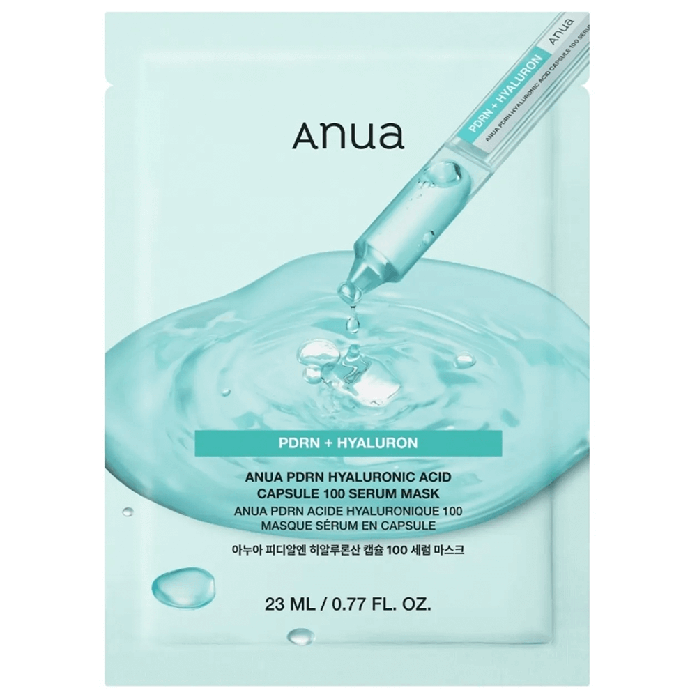Маска тканевая с PDRN и гиалуроновой кислотой | ANUA PDRN Hyaluron Acid Capsule 100 Serum Mask 23 ml