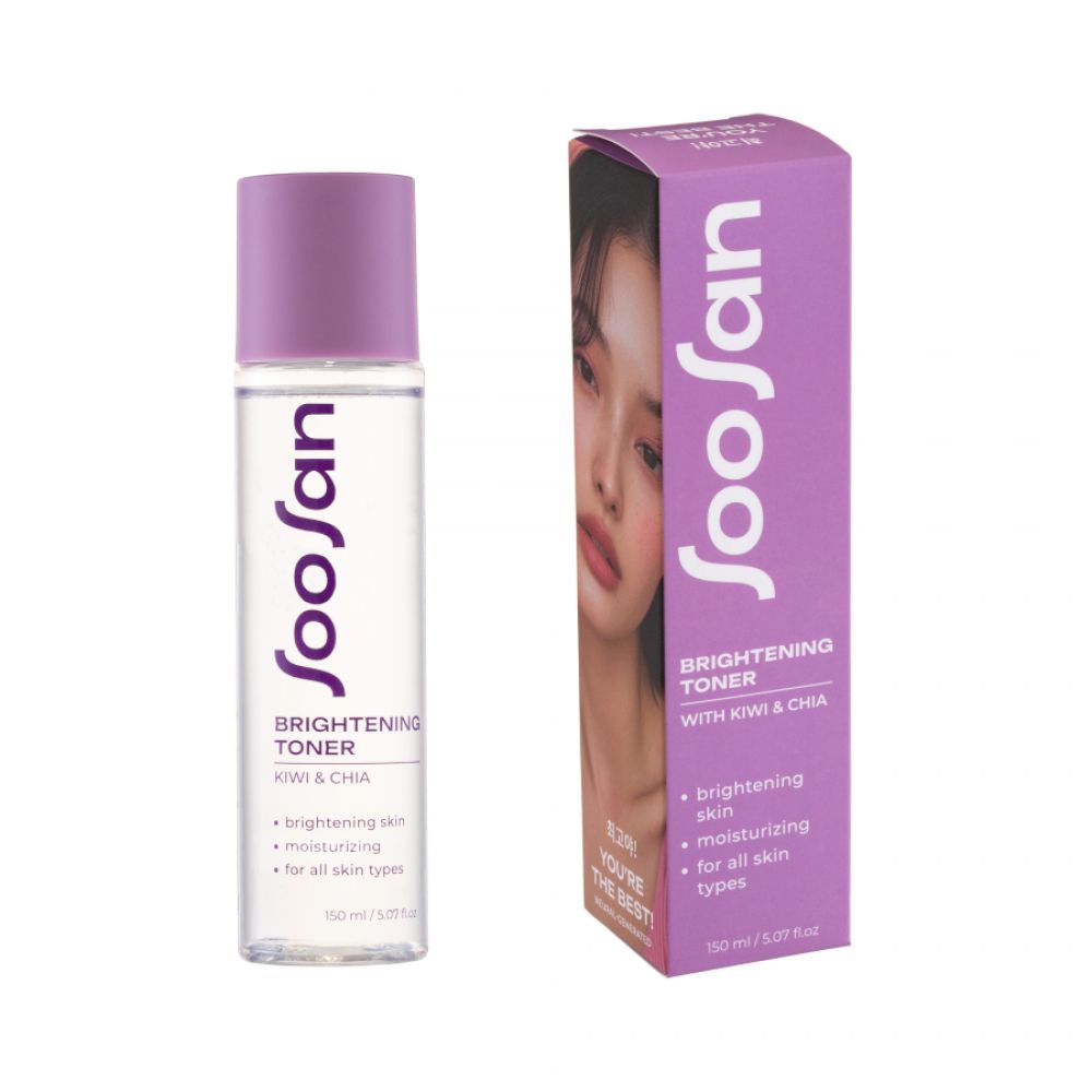 SOOSAN Brightening Toner with Kiwi & Chia Тонер с экстрактами киви и чиа для сияния кожи 150мл