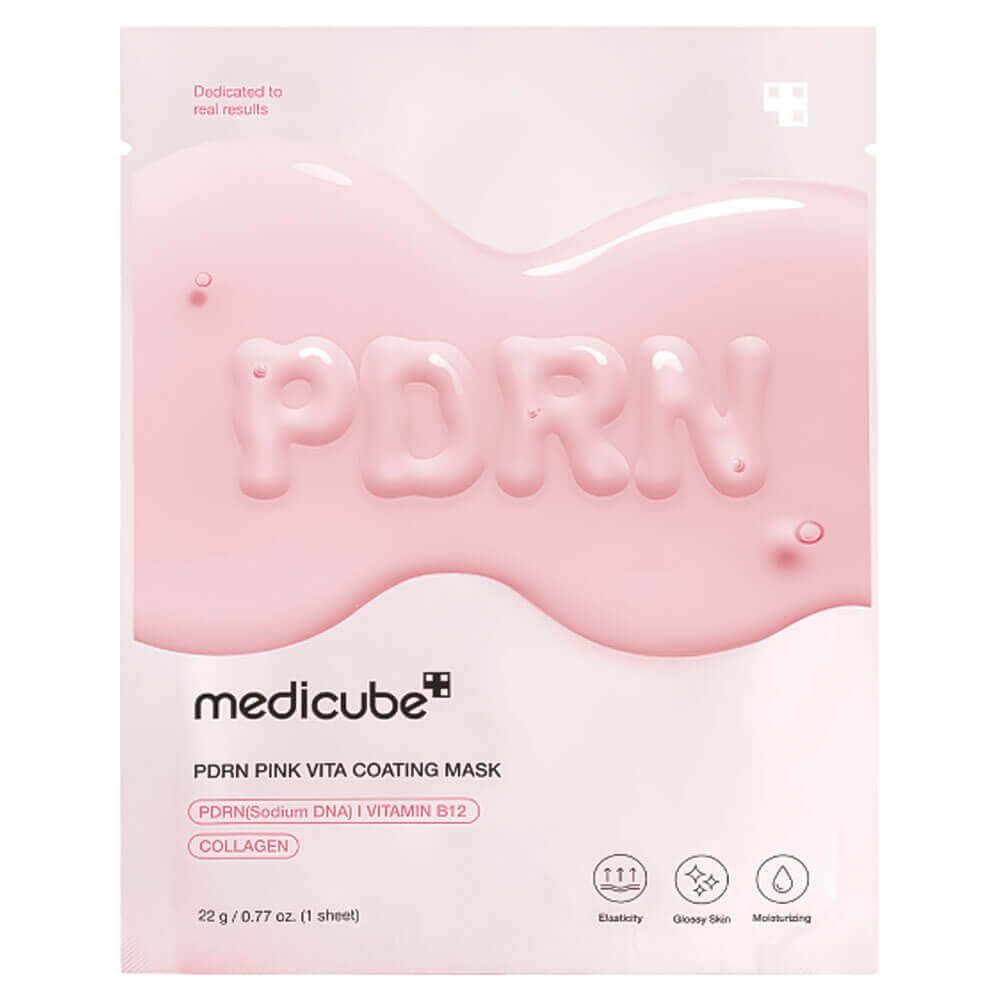 Маска тканевая с PDRN и коллагеном для сияния кожи | Medicube PDRN Pink Vita Coating Mask