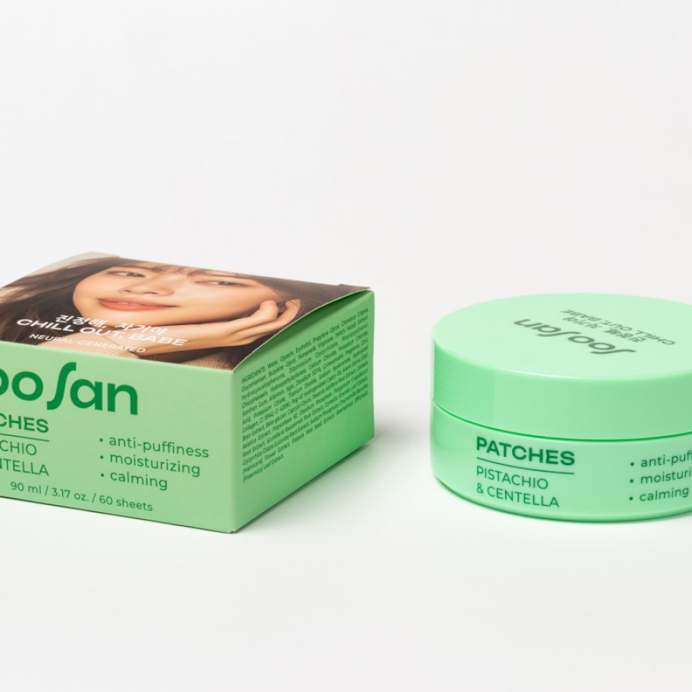 SOOSAN Patches with Pistachio & Centella Патчи для глаз от отеков и мешков с экстрактами фисташки и центеллы 90мл
