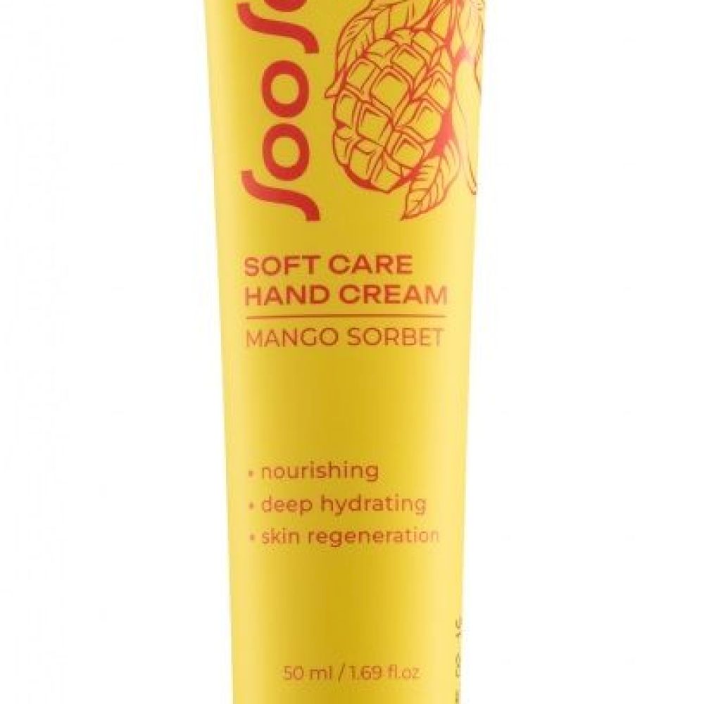 SOOSAN Soft Care Hand Cream Mango Sorbet Увлажняющий крем для рук с ароматом манго 50мл