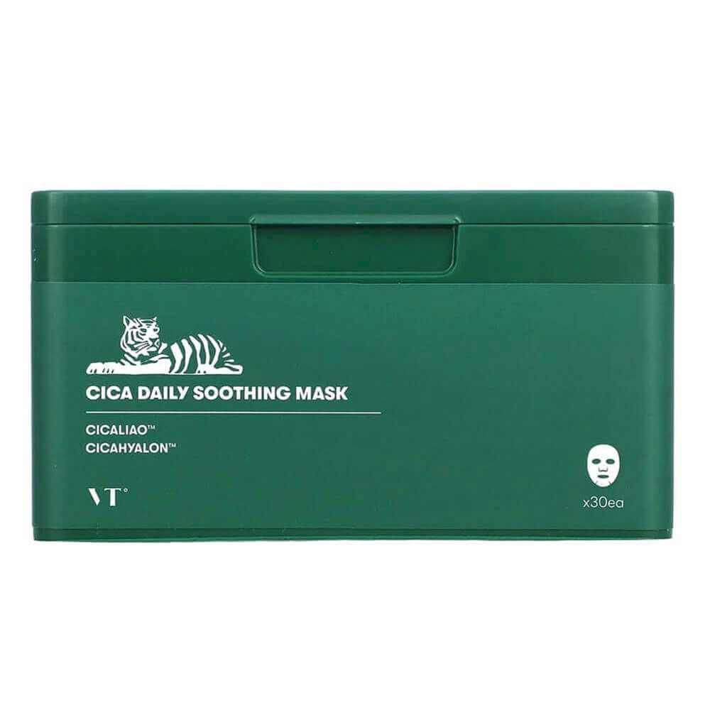 VT Cosmetics Cica Daily Sooting Mask 350g, Набор успокаивающих масок с центеллой 30 шт