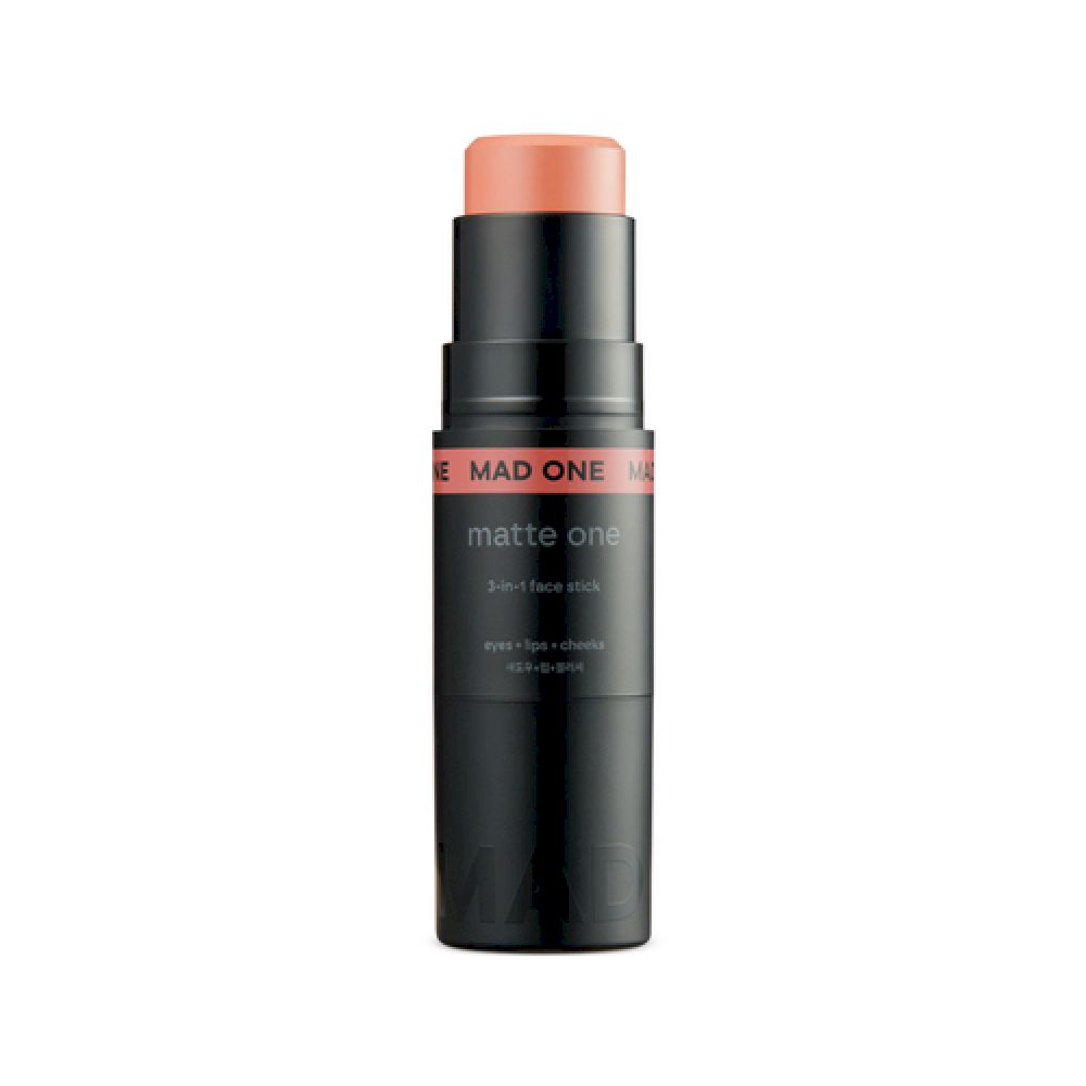 MAD ONE Мультифункциональный стик для лица - 3-in-1 face stick eyes + lips + cheeks, soft peach, 33г