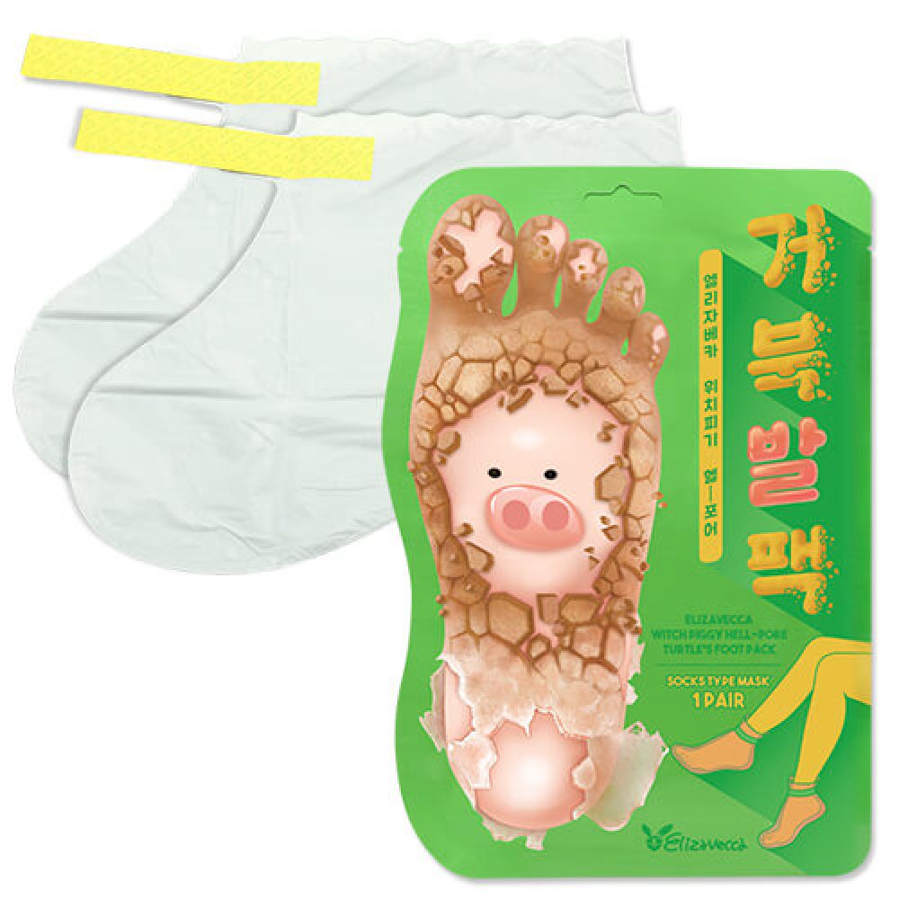 Пилинг-носочки для ног | Elizavecca Witch Piggy Hell Pore Turtle's Foot Pack 40g