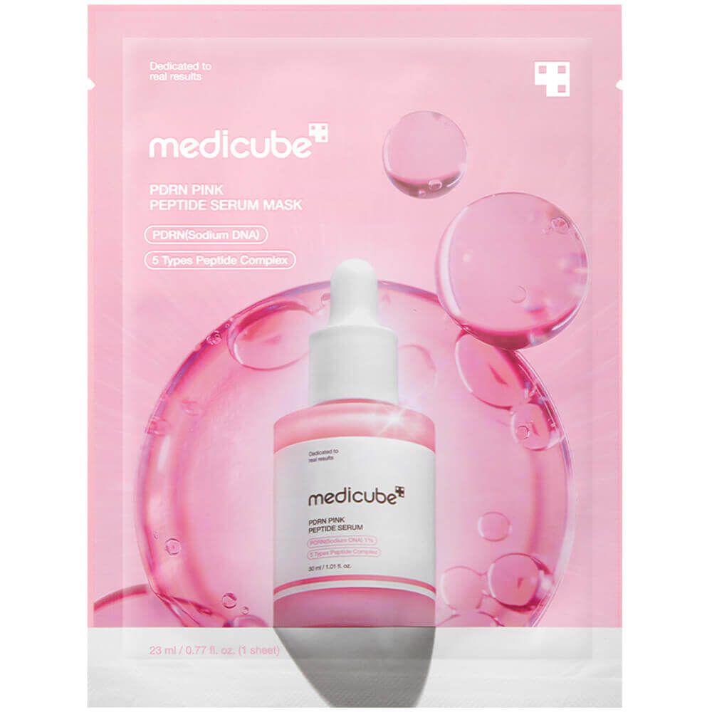 Маска тканевая с ПДРН и пептидами | Medicube PDRN Pink Peptide Serum Mask 23ml
