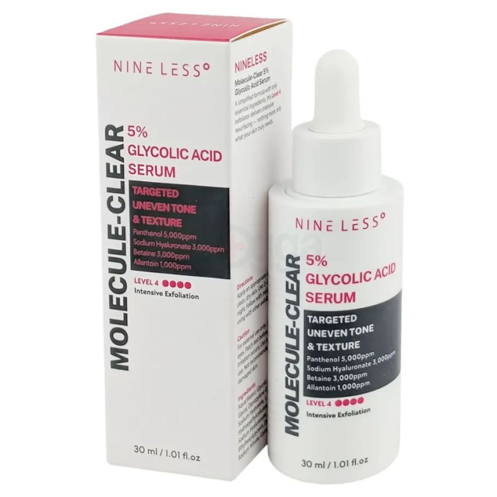Сыворотка с гликолевой кислотой | NINE LESS Molecule-Clear 5% Glycolic Acid Serum 30ml